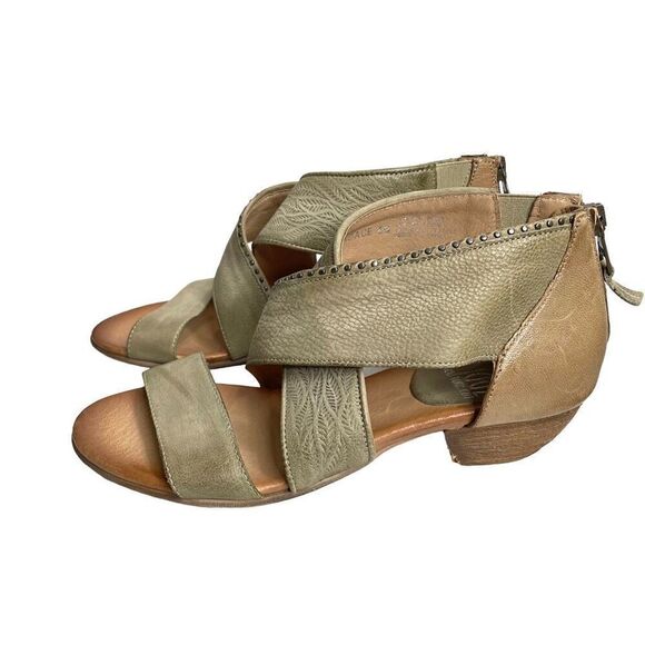 NEW Miz Mooz Candace leather criss sandals Size 38 - Picture 3 of 10
